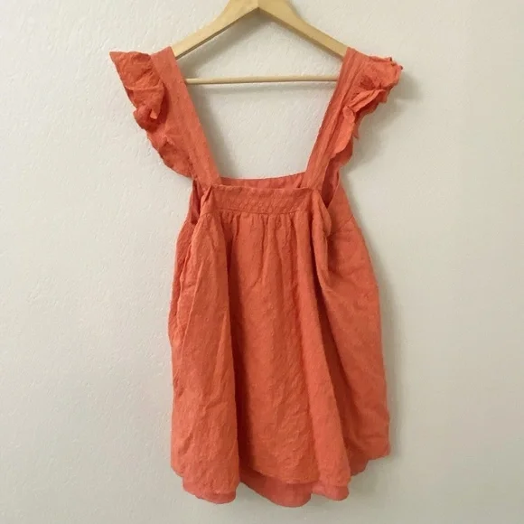 BB Dakota Steve Madden Mini Dress Size Medium Embroidered Ruffle Sleeve - Picture 3 of 6